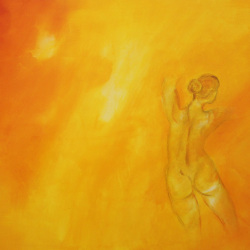 Die Tanzende I Acryl auf Leinwand I 80x100 I 2011 (Privatbesitz)