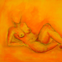 Frauenakt I  50 x 60 I Acryl auf Leinwand I 2009