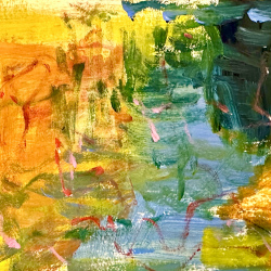 Skizze  Grenzen der Illusion_2  I 20 x 30 I  Mischtechnik auf Leinwand I 2023