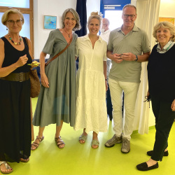 Dr. Ilse Zimmer-Roth, Dr. Elke Jungkamp-Glaeser, Mag. Elisabeth Kölbel , Dr. Bernhard Glaeser, Künstlerin Dr. Karin Bauer