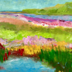 Farbenmeer der Natur I 50x70 I Eitempera  auf Leinwand I 2025