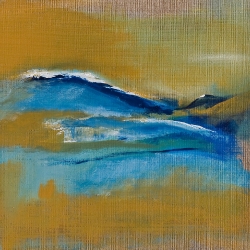 Winterlandschaft II Mischtechnik auf Leinwand I 30x30 I 2011 (verkauft)