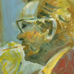 Elias Canetti I 40x30 I Acryl auf Leinwand I 2024